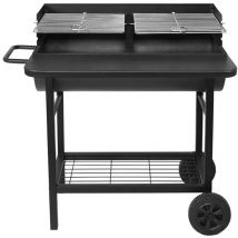 Robby - Barbecue à charbon 71x35.5cm avec chariot smoker one