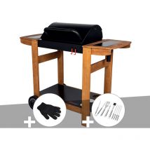 Somagic - Barbecue à charbon Indiana + Gant + Malette 8 accessoires