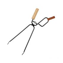 Memkey - Barbecue Charcoal Cink ergonomique Poignée Cheminée Tong Pince de charbon de bois de fer