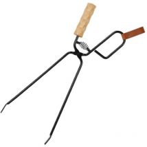 Barbecue Charcoal Tong Ergonomic Handle Chimney Tong Iron Charcoal Tongs