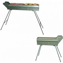 Cosedacasa - Barbecue cuoci arrosticini a carbone fornacella griglia per arrosti spiedini carne pesce - misura: piccolo