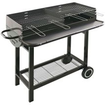 Barbecue charbon – El Gaucho Colorado – 2 grilles 41x27 cm – Dimensions 96x41xH93 cm
