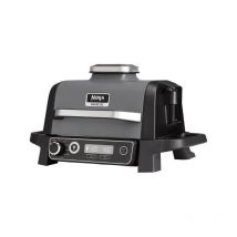 Barbecue Electrique - Grillade électrique Ninja Woodfire - OG701EU - Grill, fumoir & air fryer - Antiadhésif - Gris et noir