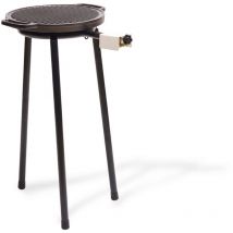 Wellhome - Barbecue en métal black 45x45x84 cm pour Griddle Pan - - Avec brûleur annulaire - Noir