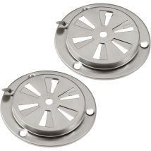 Barbecue fumoir Air Kit d'aération, 2 pièces en acier inoxydable pour grille de ventilation pour une meilleure circulation de l'air, pièces de