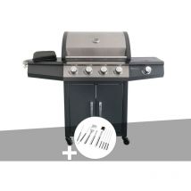 Jardideco - Barbecue à gaz Piretto + Malette 8 ustensiles