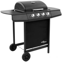 Torana - Barbecue gril à gaz avec 4 brûleurs Noir