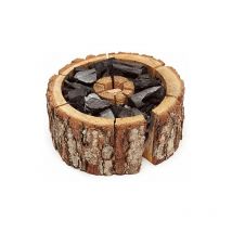 Barbecue Ignition Kit Grid bereit in Naturholz von Benutzern mit Einwegkohle mit Eco -hogrill El Gaucho wegnehmen