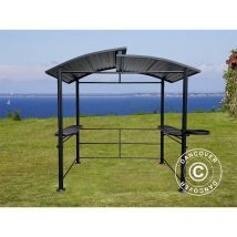 Dancover - Barbecue pavilion Luna, 2,4x1,5x2,3m, Noir