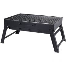 Progarden - Barbecue pliable en bois, rectangulaire