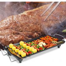 Plancha électrique xxl 68x28cm, Plancha électrique extérieur, 1355w plancha électrique professionnelle, Plancha professionnelle antiadhésive