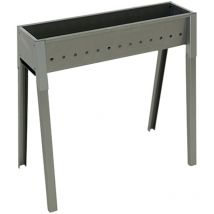 El Gaucho - Barbecue pour brochettes avec des pieds brochette Grill 50x32xH49 cm. - Braciere: 50x11 cm.