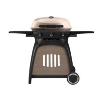 Barbecue à gaz Ryde champagne – 3 brûleurs en inox – 8,2 kW – Dimensions 143 x 65 x 108 cm – Jardin piscine