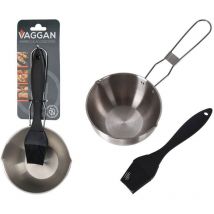 Barbecue-Sauciere mit Pinsel