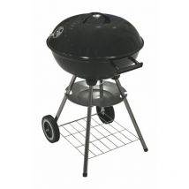 Barbecue tondo con coperchio e 2 ruote 44,5 x h 69 nero