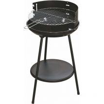 Barbecue tondo nero in acciaio e metallo ø 42 cm h 77 cm