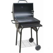 El Gaucho - Barbecue totale en carbone noir arrondie avec le couvercle et le thermostat Texas