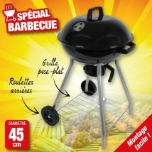 Edco - Barbecue Type Cloche Avec Couvercle Sur Pied, Diamètre 45cm