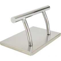 Edelstahl Fußstütze Professional Friseurfußstütze, mobile Fuß Pedal Fußauflage, foot rest Fußablage Friseurstuhl Salonausstattung, FT001, (Silber)