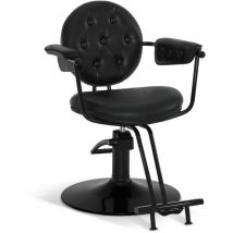 Barberpub - Friseurstuhl mit Hydraulikpumpe 360° Drehbar, Friseureinrichtung Barber Chair Höhenverstellbar, Barber Stuhl Friseursessel pvc Kunstleder