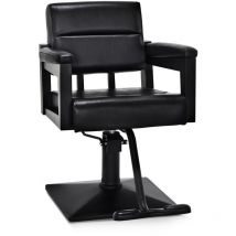 Barberpub - Friseurstuhl mit Hydraulikpumpe 360° Drehbar, Friseureinrichtung Barber Stuhl Höhenverstellbar, Friseursessel pvc Kunstleder, 2058