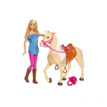 Barbie - Pferd und Puppe - Multicolore - Femelle - Fille - 3 année(s) - Cheval (FXH13)