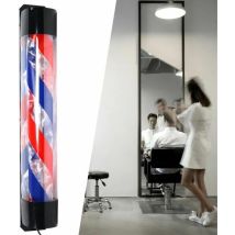 Barbierstab Led Light Barbershop Lampe Professionelle Friseurstange Barber Pole Rotierende Streifenlicht Blau Und Rot Rotierendes Wandleuchte Für 