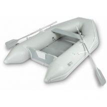 Eberth - Barca hinchable con remos 270x150cm 3 adultos +1 niño, hasta 484kg, hasta 10CV, categoría c, barcos de pesca hecho de robusto pvc, bomba, 2x