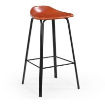 Barhocker aus Leder L46 cm - ROCKIE