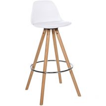 CLP - Barhocker Corbin Kunstleder Rund nature