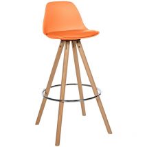 CLP - Barhocker Corbin Kunstleder Rund nature