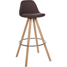 CLP - Barhocker Corbin Stoff Rund nature