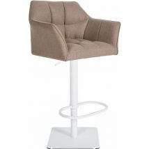 Barhocker Damaso Filzbezug taupe weiß