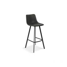 Meublorama - Barhocker 'Ozon' pu Schwarz, Maße: H108 x B45 x T49 cm