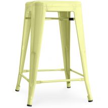 Barhocker - Industriedesign - 60cm - Neuauflage - Stylix Pastellgelb