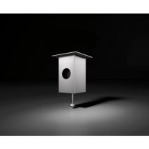 Barkonsole Jumbo Power Station 80 x 80 x 170 mm Aluminium Edelstahl-Effekt