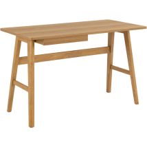 Furniture To Go - Bureau 1 Tiroir 120x60x75 Cm Décor Chêne