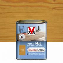 V33 - Barniz para muebles y objetos roble dorado mate, 0,25 l