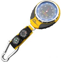 Barometre altimetre numerique multifonctionnel portable pour le camping en plein air, randonnee, escalade, modele : jaune