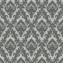 Profhome - Papel pintado barroco 335823 papel pintado no tejido ligeramente texturado de estilo barroco mate gris 5,22 m2