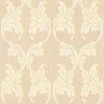 Profhome - Empapelado aspecto textil 956282 papel pintado textil texturado de aspecto textil mate beige amarillo 5,33 m2