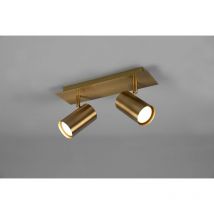 Marley barra 2 spots cilindro ottone anticato cm 30 802400204 - Trio Lighting
