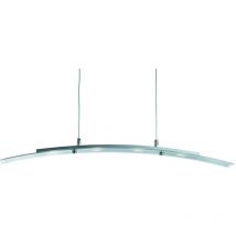 Led takhngande barljus satin silver, glas 4 bjd - Searchlight