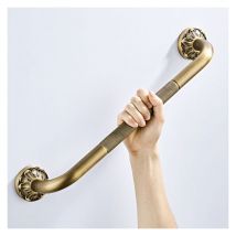 Petites Ecrevisses - Barra de Agarre para Baño Vintage 50cm Barra de Seguridad de Ducha Latón Agarradero para Niños Discapacitado el Embarazo Bronce