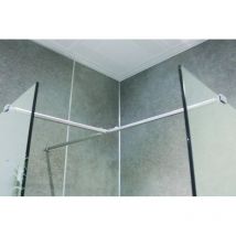 Barra De Retorno 90cm - Para Fijar A La Barra De Fijación De Mampara 8mm - De Acero Inoxidable - Ondee