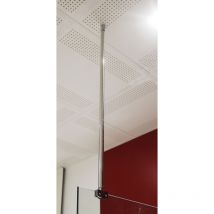 Barra de techo 80cm - Fijación de mamparas de ducha 8mm - Recortable - De acero inoxidable