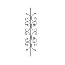 Barra di ferro quadrata martellata da 14 mm e altezza 950 mm x 260 mm