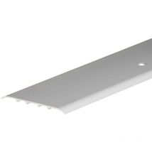 Barra di protezione in alluminio, 1 metro, larghezza 80 mm, soglia della porta, profilo di transizione piatto, ovale, guida di transizione con perni