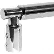 Schulte - Barra estabilizadora para pared de ducha 6-8 mm, soporte de refuerzo extensible, barra de montaje universal aspecto cromado