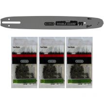Barra guida da 14 pollici con set di 3 catene 52 maglie oregon per motosega Gt Elec